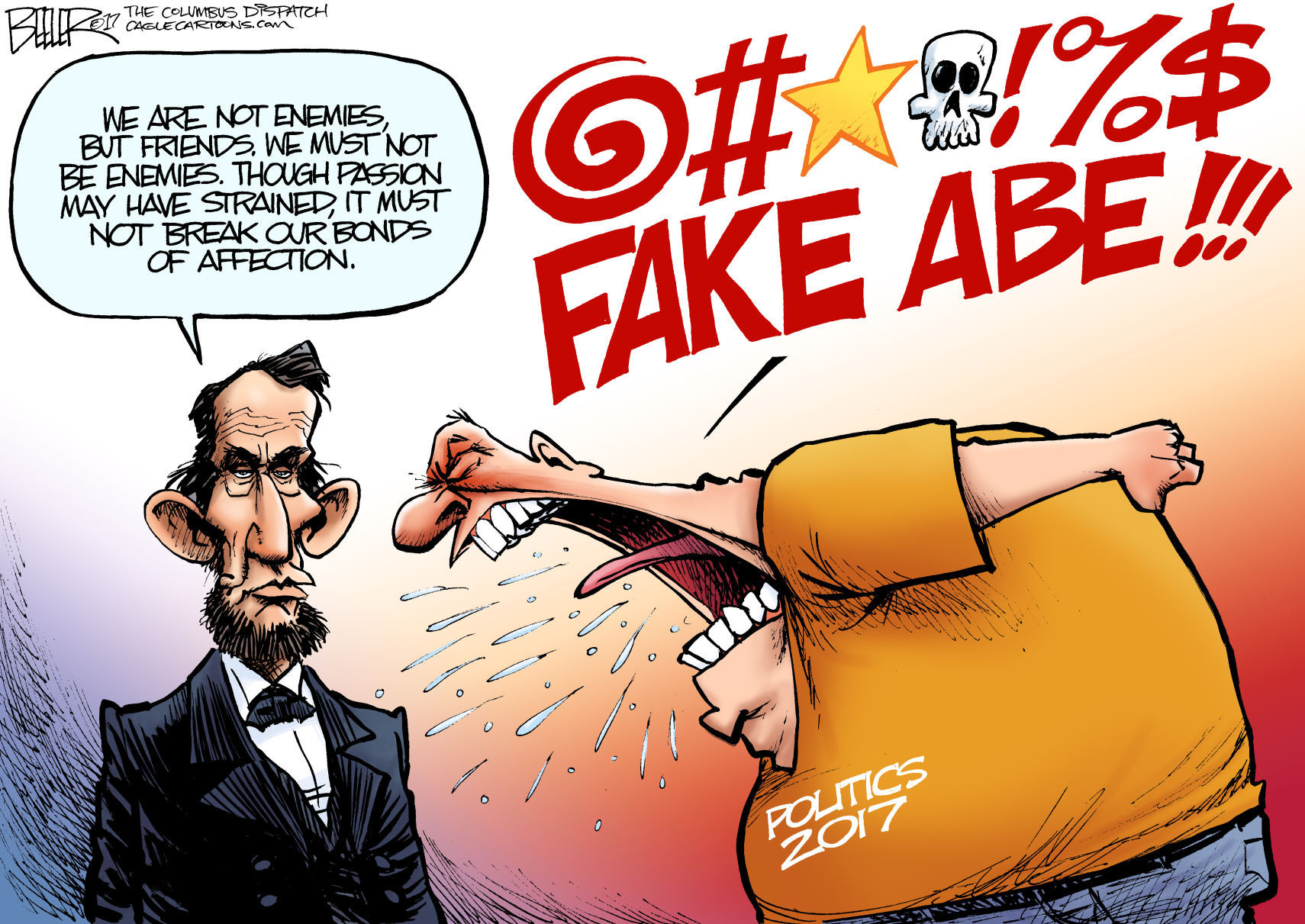 Political Rhetoric by Nate Beeler, The Columbus Dispatch